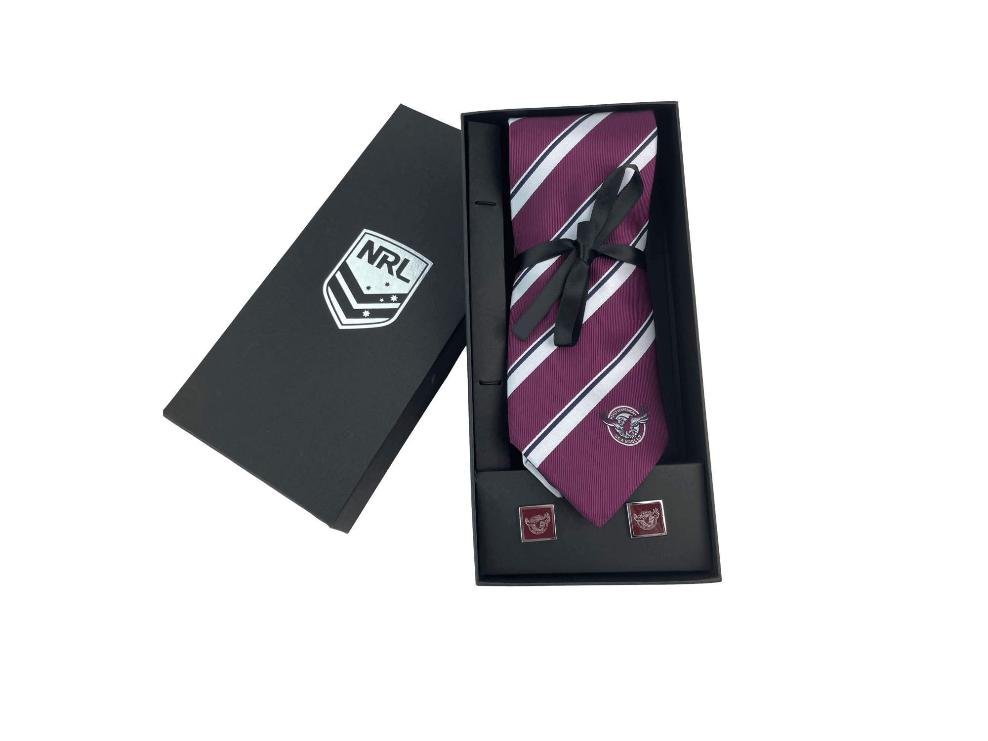 NRL AND CUFFLINKS SET_MANLY SEA EAGLES_STUBBY CLUB