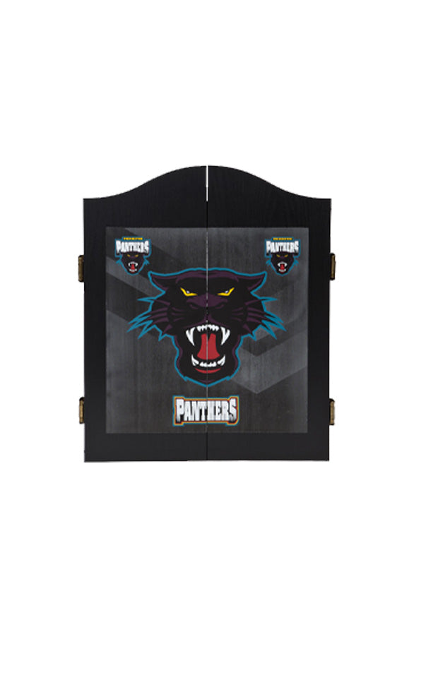 NRL DARTBOARD + CABINET_PENRITH PANTHERS_STUBBY CLUB