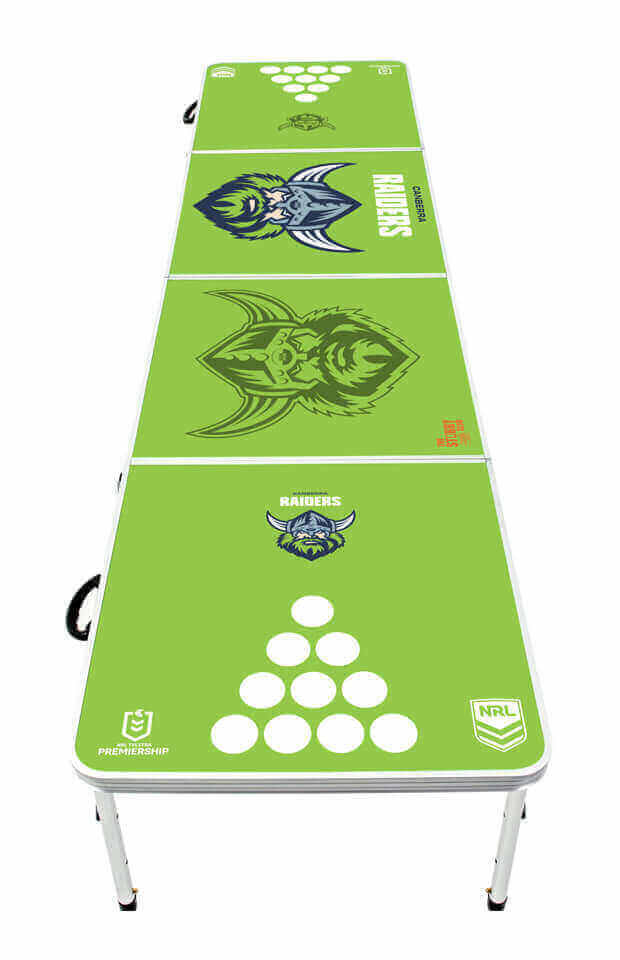 CANBERRA RAIDERS NRL BEER PONG TABLE_CANBERRA RAIDERS_ STUBBY CLUB