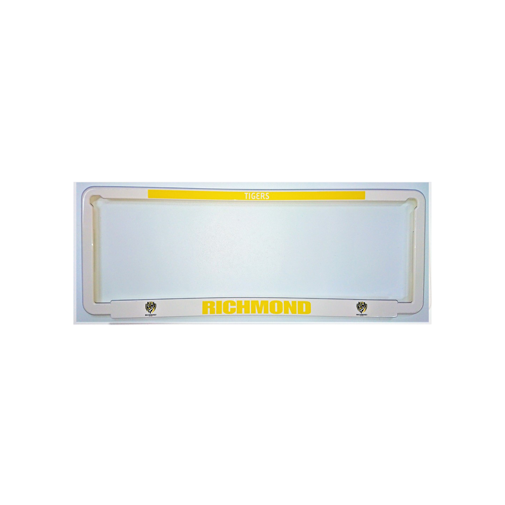 Richmond Tigers AFL Number Plate Cover