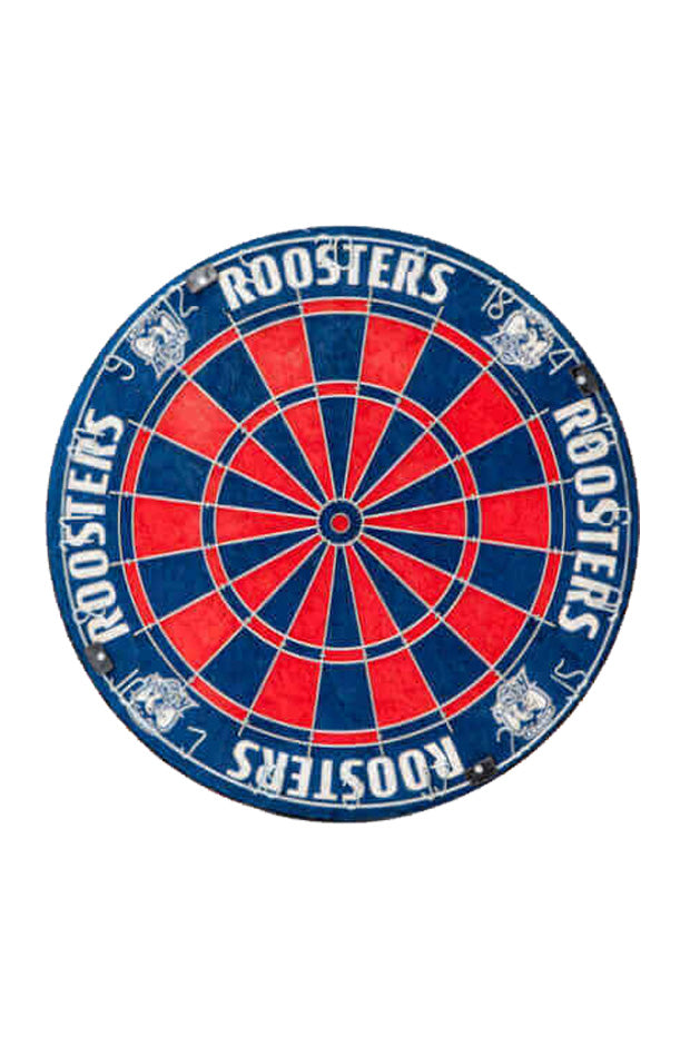 SYDNEY ROOSTERS NRL DARTBOARD_SYDNEY ROOSTERS_STUBBY CLUB