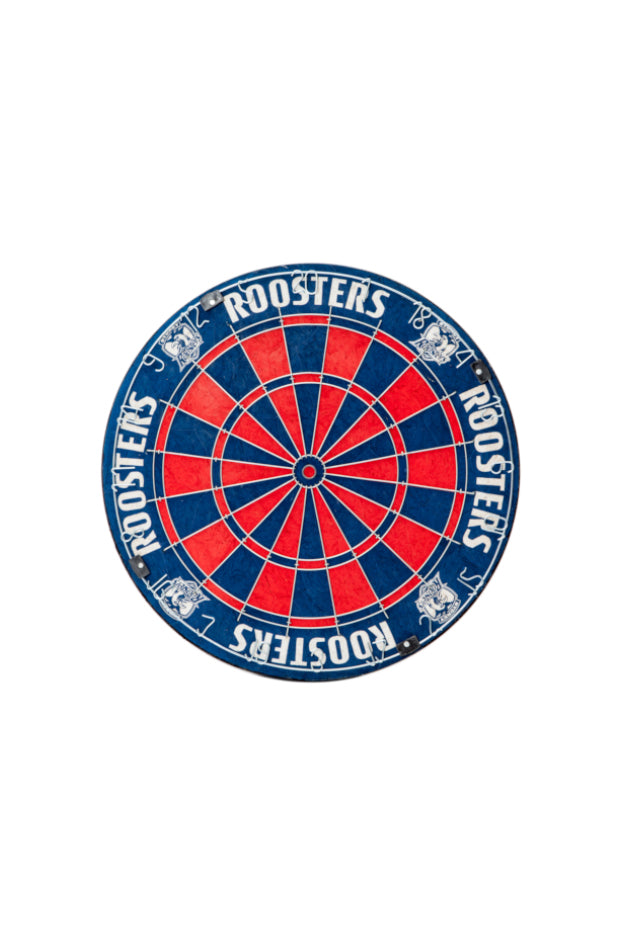 SYDENY ROOSTERS NRL DARTBOARD + CABINET_SYDNEY ROOSTER_STUBBY CLUB