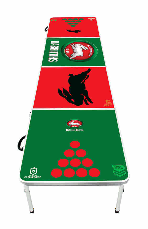 NRL BEER PONG TABLE_SOUTH SYDNEY RABBITOHS_STUBBY CLUB
