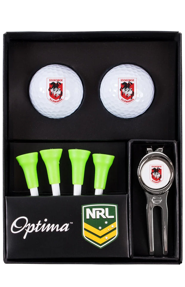 St George Illawarra Dragons NRL Golf Tee Up Gift Pack