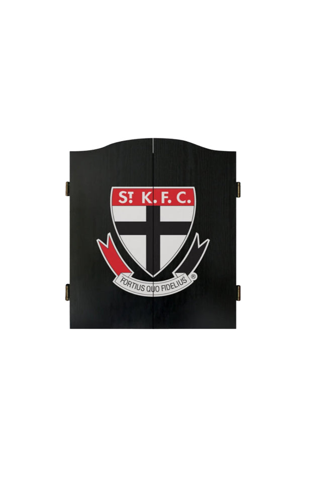 ST KILDA SAINTS AFL DARTBOARD + CABINET_ST KILDA SAINTS_STUBBY CLUB
