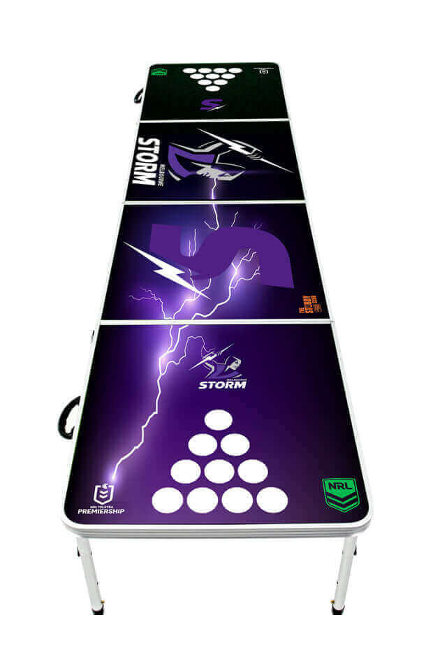NRL BEER PONG TABLE_MELBOURNE STORM_STUBBY CLUB