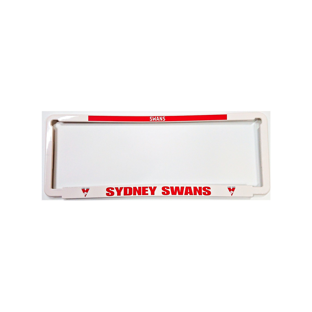 Sydney Swans AFL Number Plate Cover
