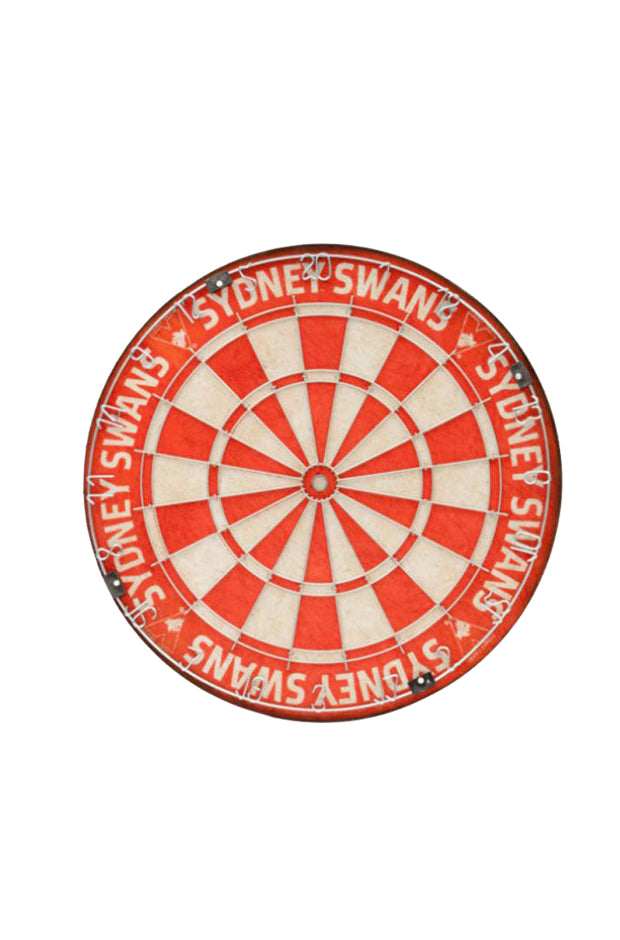 SYDNEY SWANS AFL DARTBOARD + CABINET_SYDNEY SWANS_STUBBY CLUB