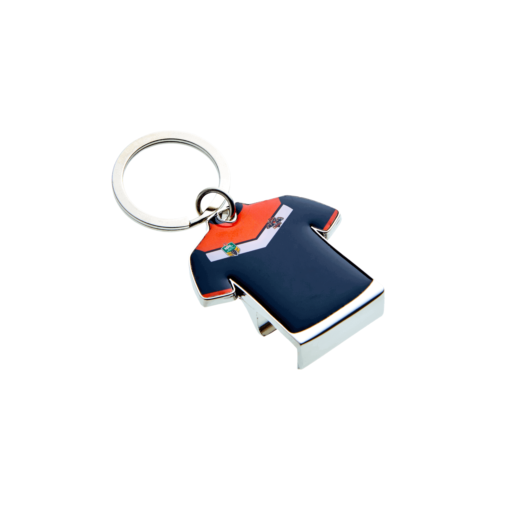 WESTS TIGERS NRL TEAM GUERNSEY BOTTLE OPENER KEYRING_WESTS TIGERS_STUBBY CLUB