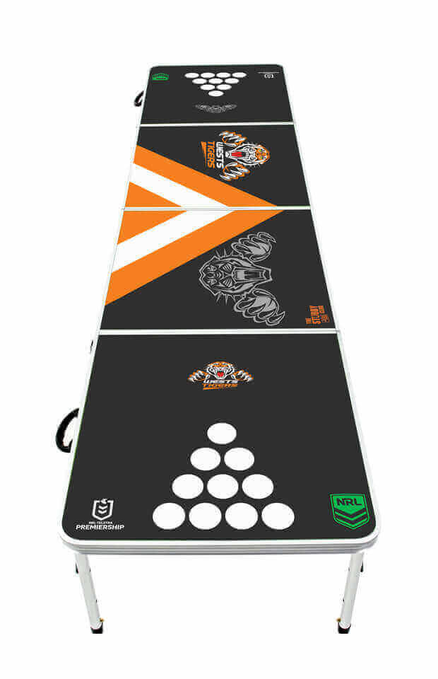 NRL BEER PONG TABLE_WEST TIGERS_STUBBY CLUB