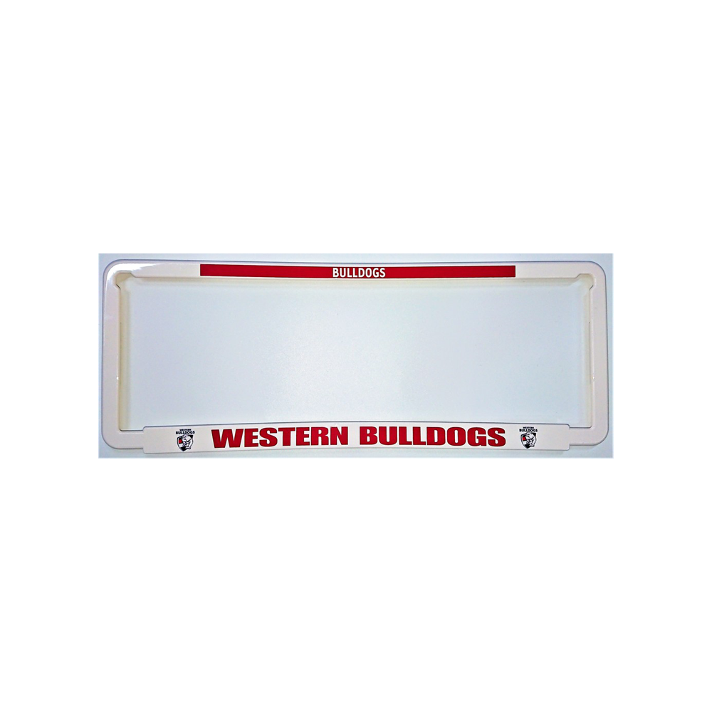 Western Bulldogs AFL Number Plate Cover